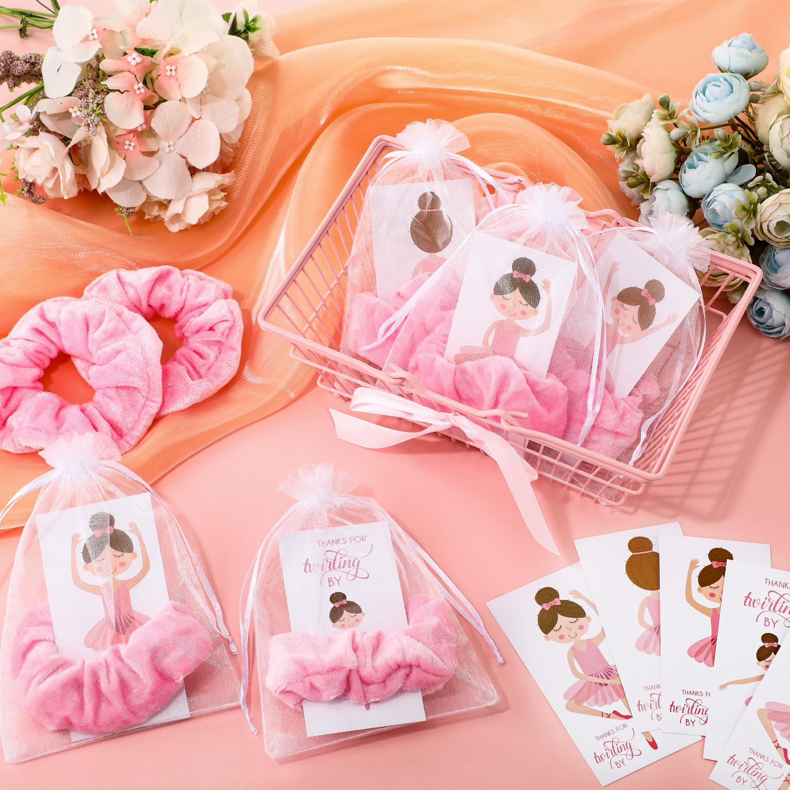 Amazon.com : Yinkin 24 Sets Ballerina Party Favors Scrunchies